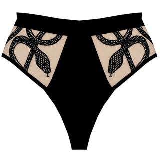 Thistle & Spire Medusa High Waist Bikini Bottom Butterscotch  - Bombing Bubble