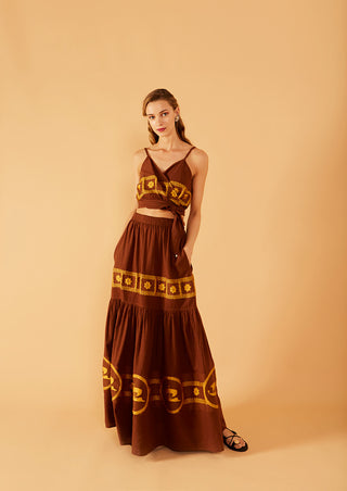 Nema Resort Wear Amelia Wrap Top - Bombing Bubble