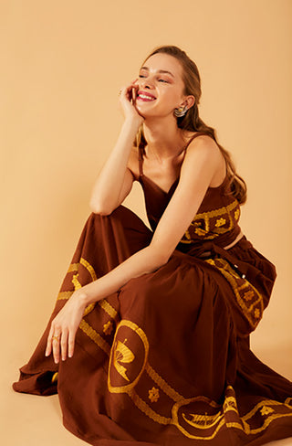 Nema Resort Wear Amelia Wrap Top - Bombing Bubble