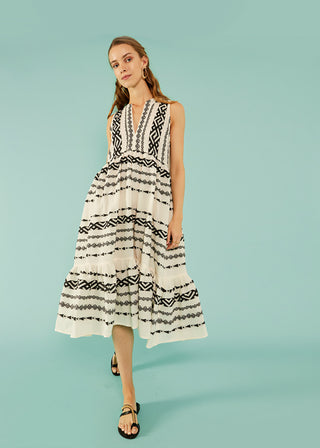 Nema Resort Wear Gloria midi dress - Bombing Bubble