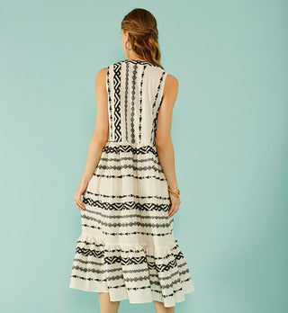 Nema Resort Wear Gloria midi dress - Bombing Bubble