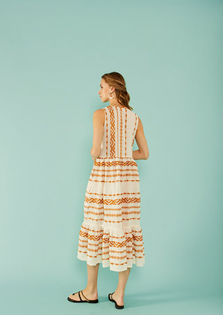 Nema Resort Wear Gloria midi dress - Bombing Bubble