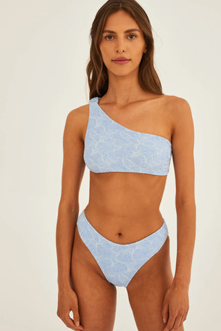 Undress Code Girlish Charm Bikini Top Blue - Bombing Bubble
