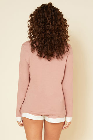 Cosabella Bella Long Sleeve Top & Boxer Pajama Set - Bombing Bubble