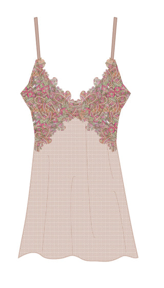 Sanika Silk Italian Nightie White - Bombing Bubble