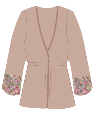 Sanika Silk Robe White - Bombing Bubble