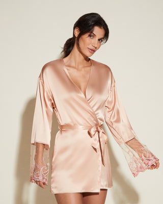 Sanika Silk Robe Rose - Bombing Bubble
