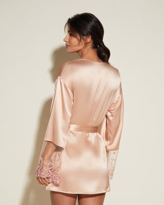 Sanika Silk Robe Rose - Bombing Bubble