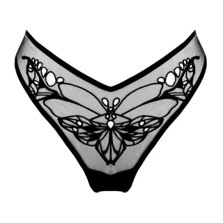 Thistle and Spire Chanterelle Embroidered Mesh Thong