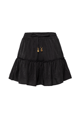 DARIA COLOR WAVE BLACK SKIRT