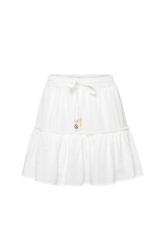 DARIA COLOR WAVE IVORY SKIRT