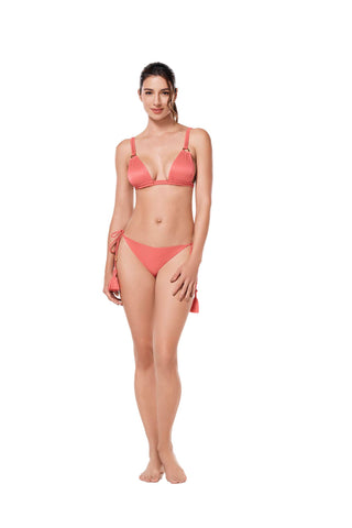 GIA AURELIANO PINK TRIANGLE BIKINI TOP