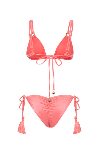 GIA AURELIANO PINK TRIANGLE BIKINI TOP