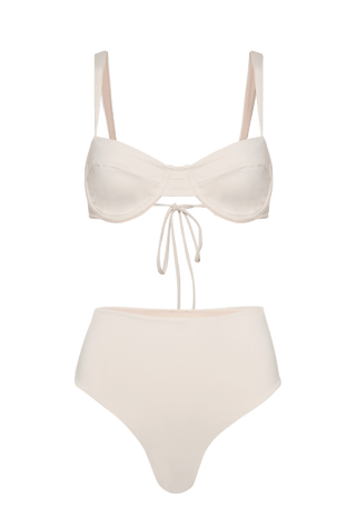 MADISON COLOR WAVE IVORY BIKINI BOTTOM