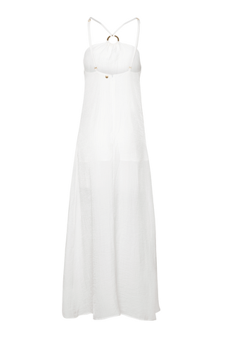 MAXINE COLOR WAVE IVORY LONG DRESS