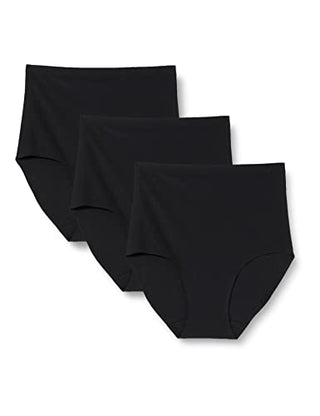 Chantelle Women's Soft Stretch One Size Seamless Brief, Black, 3 Pack