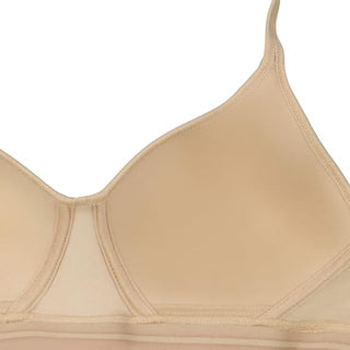 Hanes Women's X-Temp Wireless Cooling Mesh, Full-Coverage, Convertible T-Shirt Bra, Nude, Large
