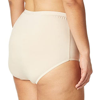 Bali Women's Stretch Brief Panty, Soft Taupe, XX-Large/9