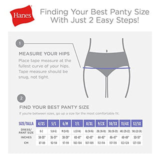 Hanes Women's Panties Pack, 100% Cotton Underwear, Moisture-Wicking Underwear, Ultra-Soft and Breathable, Tagless Multipack