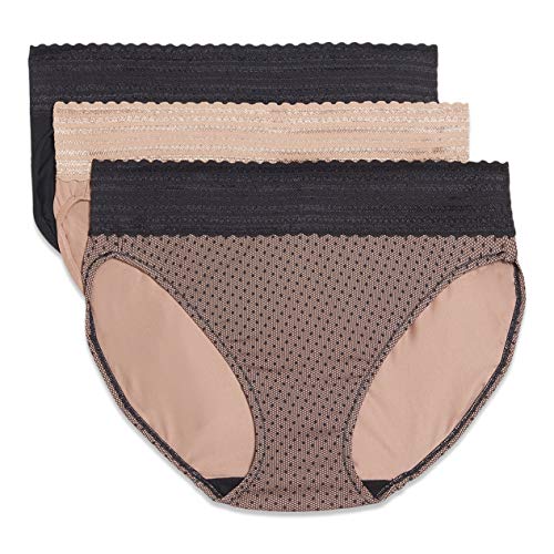  Warners Womens Blissful Benefits By Warners Seamless Brief  Panty 3 Pack Underwear
