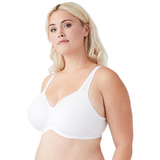 Wacoal Women's Plus-Size Basic Beauty Contour Bra, White, 34D