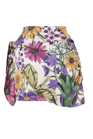 VIOLET FLORA SKIRT - Bombing Bubble